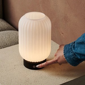 Lampe rechargeable unique lilly - marron foncé