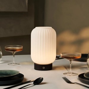 Lampe rechargeable unique lilly - marron foncé