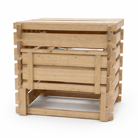 Composteur 320l cevennes - châtaignier