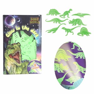 Dino world stickers brille dans le noir
