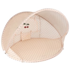 Mini tente de plage pop up anti-uv cherry navy dots