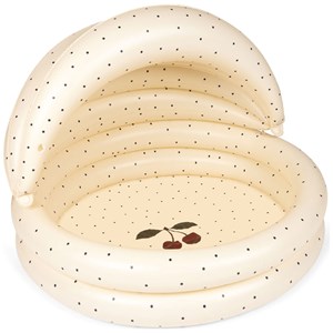 Piscine avec auvent cherry navy dots