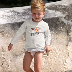 T-shirt anti-uv manches longues beach chien (2-3 ans)