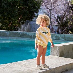 T-shirt anti-uv manches longues rayures (19-24 mois)