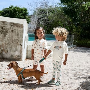 T-shirt anti-uv manches courtes beach chien (19-24 mois)