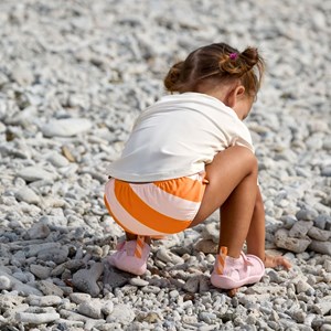 Maillot de bain anti-fuite rayures orange (13-24 mois)