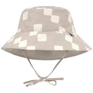 Chapeau réversible anti-uv motif damier stone et sel marin (3-6 mois)