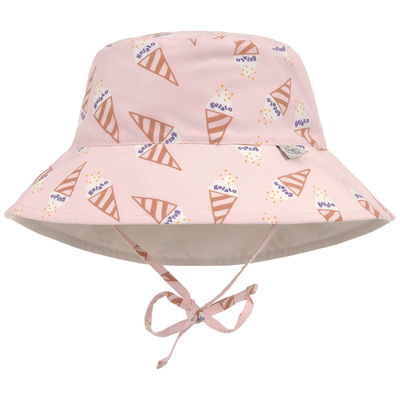 Chapeau réversible anti-uv ice cream rose pâle (3-6 mois)