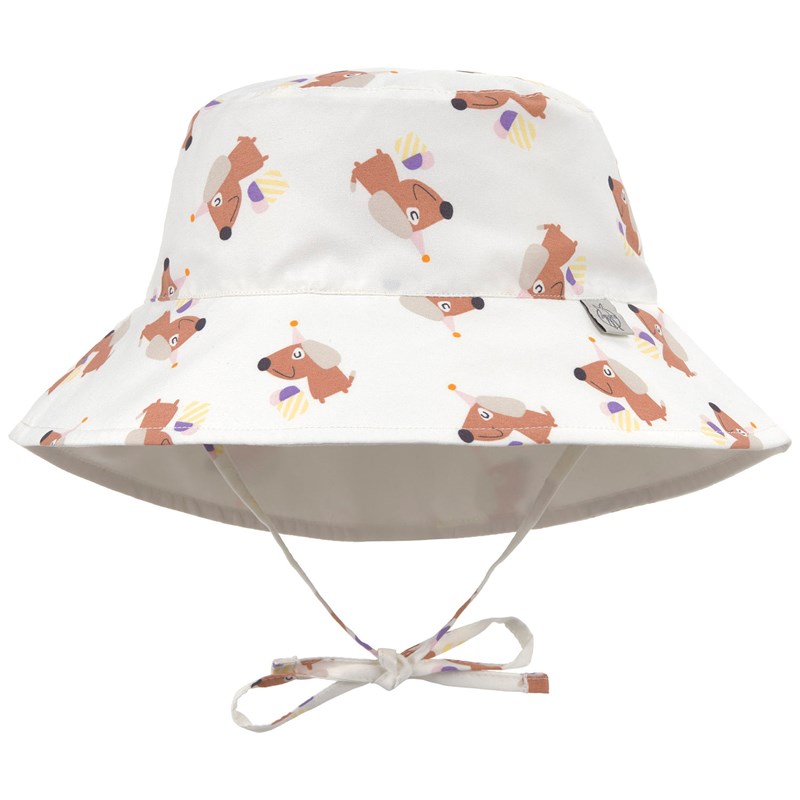 Chapeau réversible anti-uv ice cream et chien (3-6 mois)