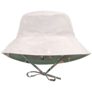 Chapeau réversible anti-uv scooter et chien vert (3-6 mois)