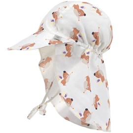 Casquette protège nuque anti-uv ice cream et chien (3-6 mois)