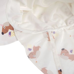 Casquette protège nuque anti-uv ice cream et chien (3-6 mois)