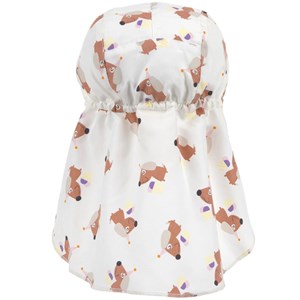 Casquette protège nuque anti-uv ice cream et chien (3-6 mois)