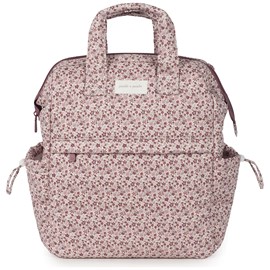 Sac à dos à langer cherry fleurs