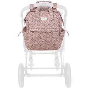 Sac à dos à langer cherry fleurs