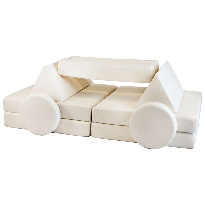 Velinda - Canapé mousse junior crème
