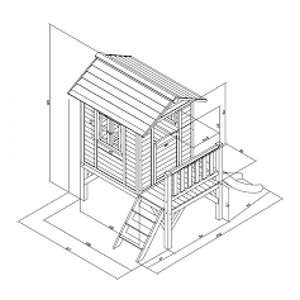 Maisonnette classic - toboggan violet