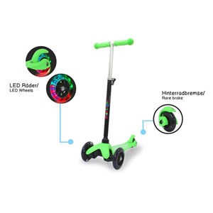 Kicklight scooter - couleur vert