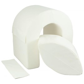 Set de 2 blocs en mousse blanc