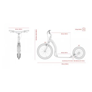 Scooter rodstr blanc yedoo