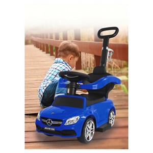 Push-car mercedes-benz amg c63 bleu 3en1