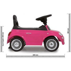 Push-car fiat 500 - couleur rose vif