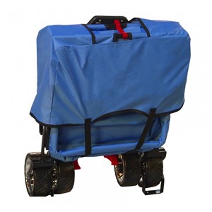 Chariot pliable avec toit bleu ab210