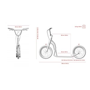 Trottinette yedoo steel 1616 orange
