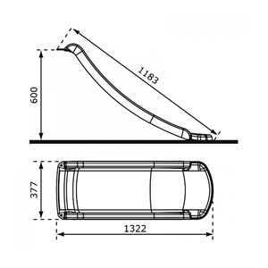Axi toboggan sky120 violet 118 cm
