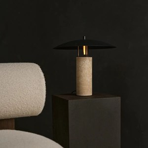 Lampe en travertin nicolas