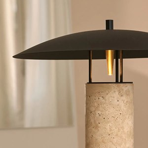 Lampe en travertin nicolas
