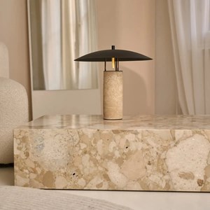 Lampe en travertin nicolas