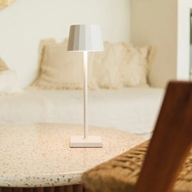 Lampe de table rechargeable william white