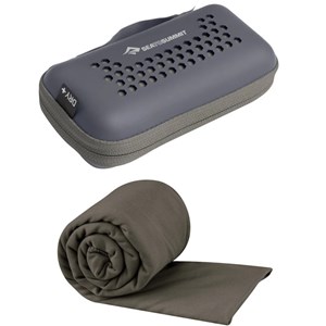Serviette microfibre sea to summit pocket towel l 60x120 gris foncé