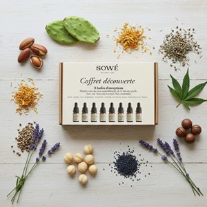 Coffret soin découverte aux huiles bio sowé 8x10ml