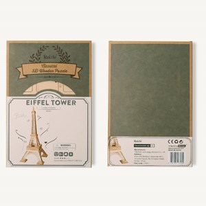 Puzzle 3d en bois tour eiffel