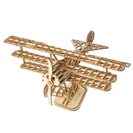 Puzzle 3d en bois avion