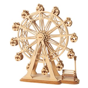 Puzzle 3d en bois grande roue