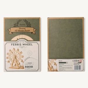 Puzzle 3d en bois grande roue