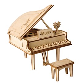 Puzzle 3d en bois piano