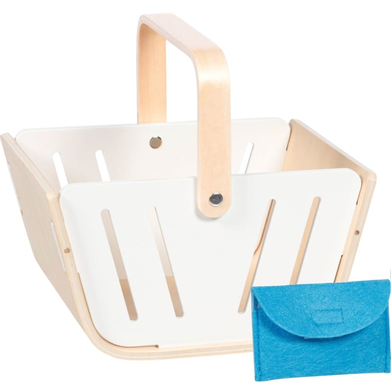 Panier de courses avec porte-monnaie