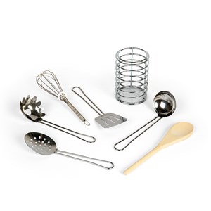 Pot avec ustensiles de cuisine