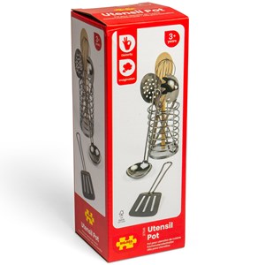 Pot avec ustensiles de cuisine