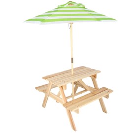 Table pique nique enfant avec parasol