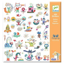 Stickers papier - 160 stickers gazette