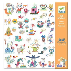 Stickers papier - 160 stickers gazette