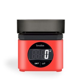 Ba22 rouge - blance de cuisine iconique, électronique avec bol