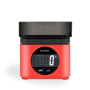 Ba22 rouge - blance de cuisine iconique, électronique avec bol