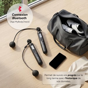 Gym fit rope - code à sauter connectée avec application