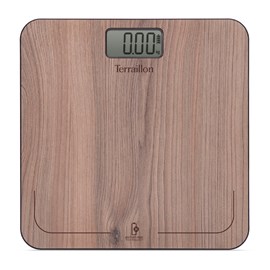 Power free -  pèse personne sans piles si batterie effet noyer